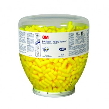 Bouchons d'oreilles E-A-R Soft Neon 3M recharge pot x500