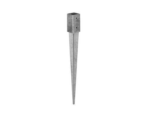 Douille de sol à enfoncer pour poteaux carrés